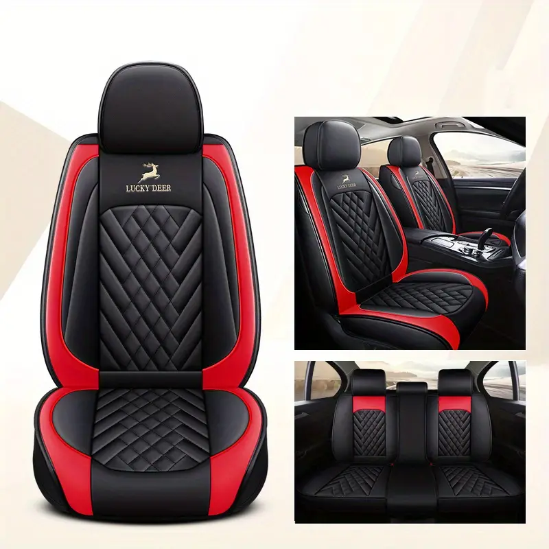 Luxury Car Seat Cover Leather Interior Automobiles Seat - Temu Canada